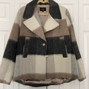 Laundry by Shelli Segal Plaid Boxy Coat in M